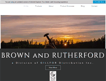 Tablet Screenshot of brownandrutherford.com